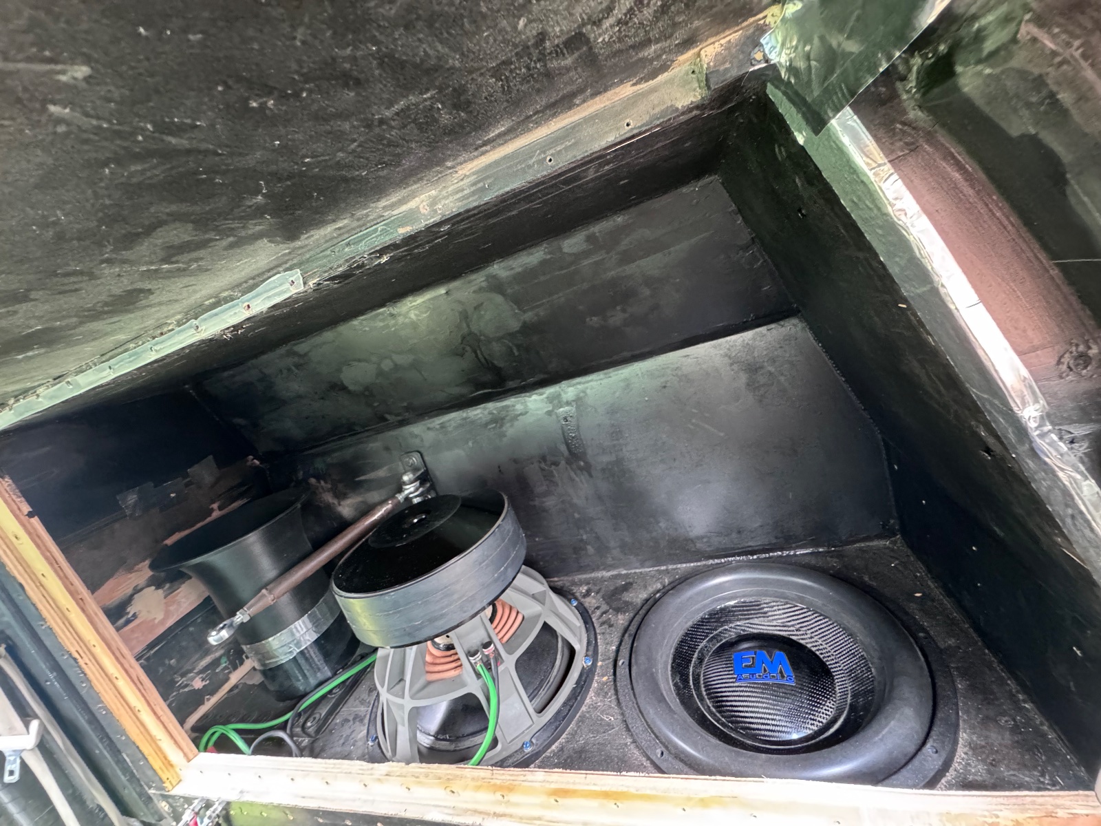 Wall build from past results (2000 Toyota Tacoma): Sub enclosure